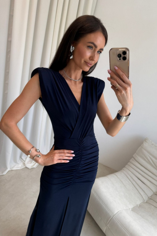 Maxikleid in Dunkelblau