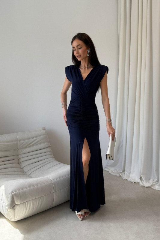 Maxikleid in Dunkelblau