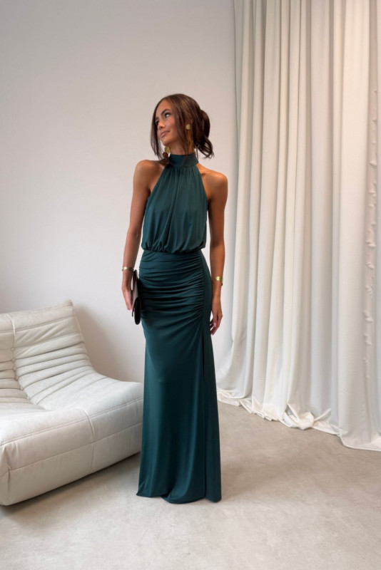 Maxikleid in Flaschengrün