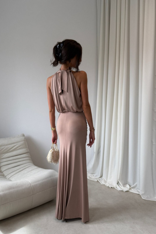 Maxikleid in Cappuccino-Farbe