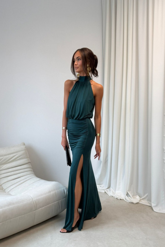 Maxikleid in Flaschengrün