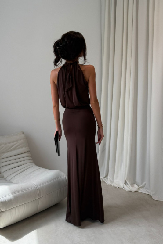 Maxikleid in Braun