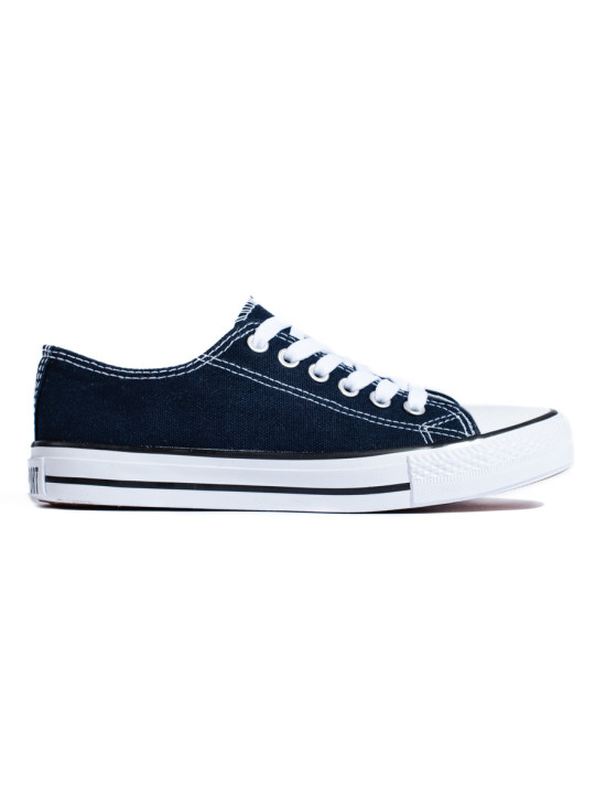 Klassische marineblaue Sneakers
