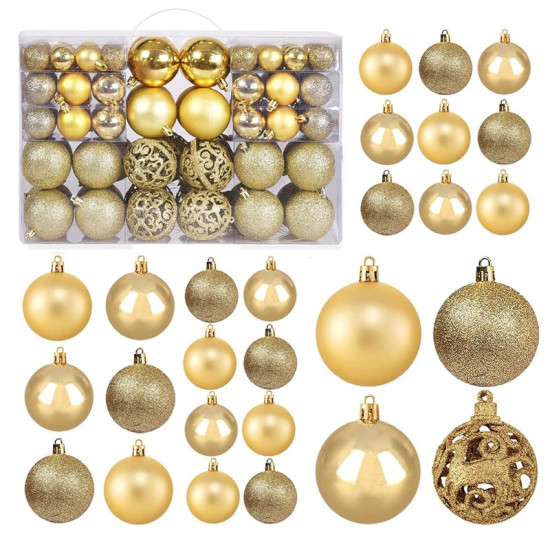 Weihnachtsdekorationen - 100 Stück Gold