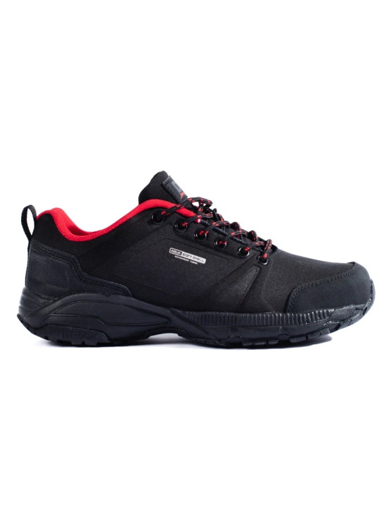 Damen Trekking Schuhe DK in Schwarz-Rot