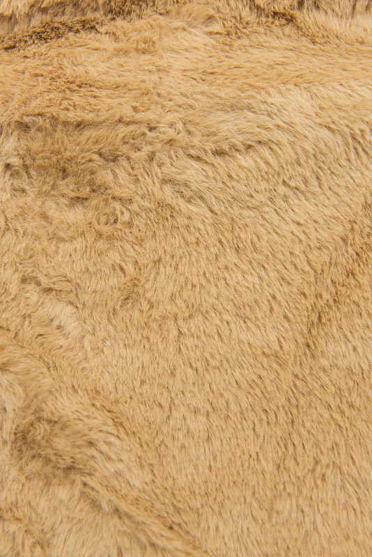 Winterparka mit Kunstfellkapuze camel braun