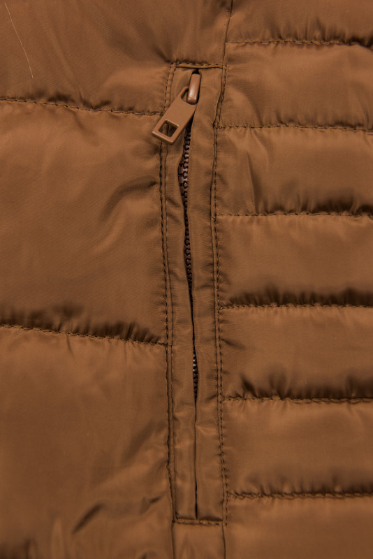 Steppjacke für Winter cognac braun
