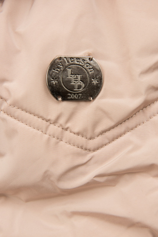 Steppjacke mit Blumenfutter puder rosa