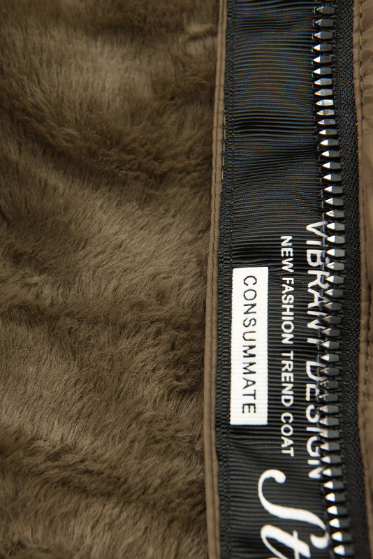 Mädchen Winterjacke DESIGN Braun