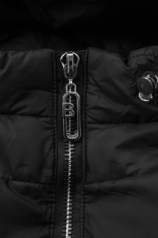 Mädchen Winterjacke DESIGN Schwarz