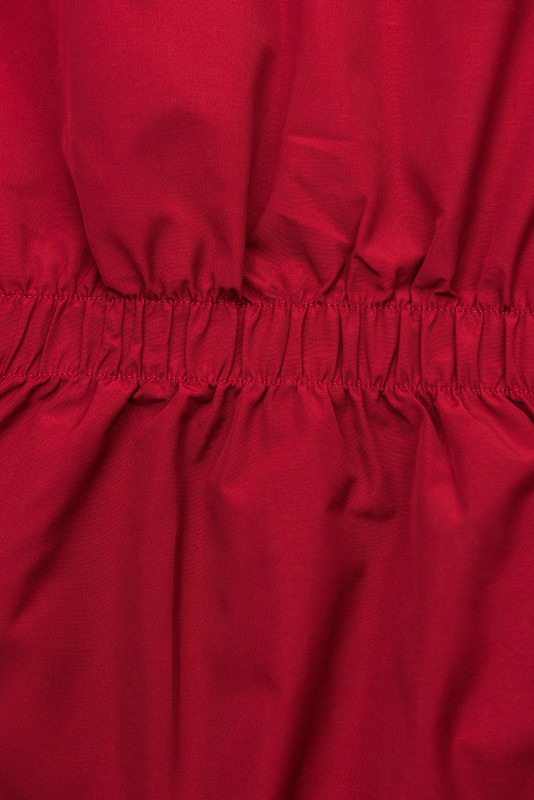 Jacke mit Kapuze Rot/Hahnentrittmuster