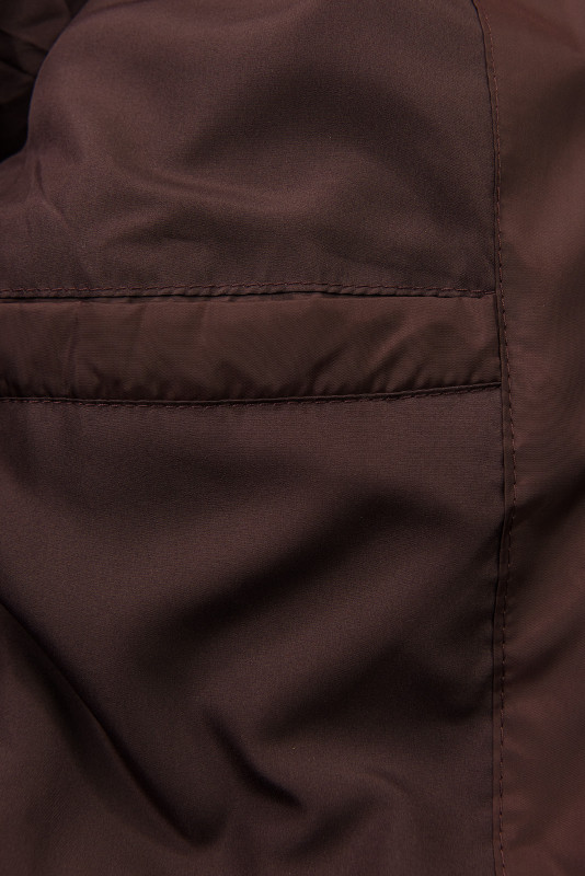 Verlängerter Damen-Wintermantel Burgundy