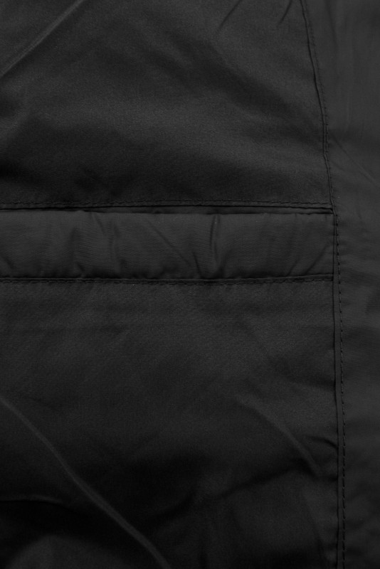 Verlängerter Damen-Wintermantel Schwarz