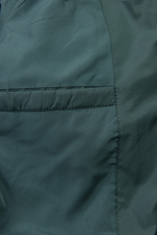 Verlängerter Damen-Wintermantel Petrolgrün