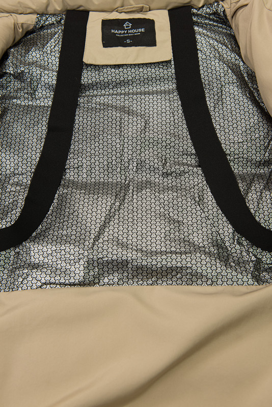 Damen-Winterjacke mit Kapuze, Beige