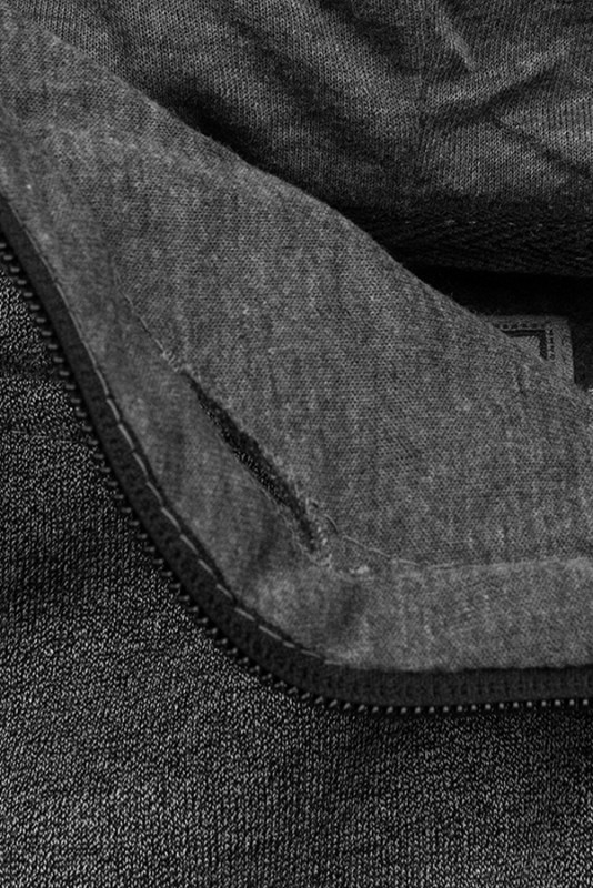 Verlängerte Sweatshirt/Sweatkleid mit Kapuze anthrazit
