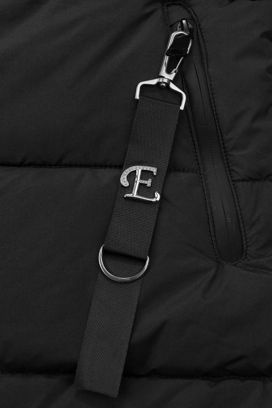 Damen-Winterjacke mit Kapuze, Schwarz