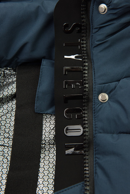 Damen-Winterjacke mit Kapuze, Dunkelblau