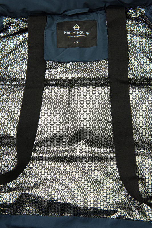 Damen-Winterjacke mit Kapuze, Dunkelblau