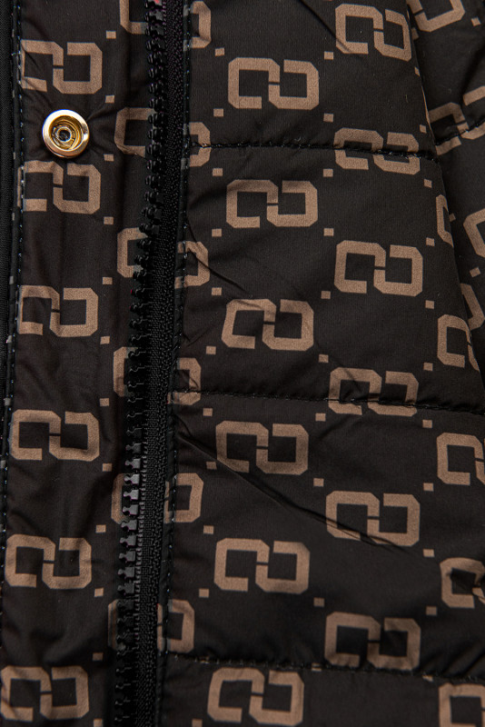 Frühlings-Wendeparka schwarz