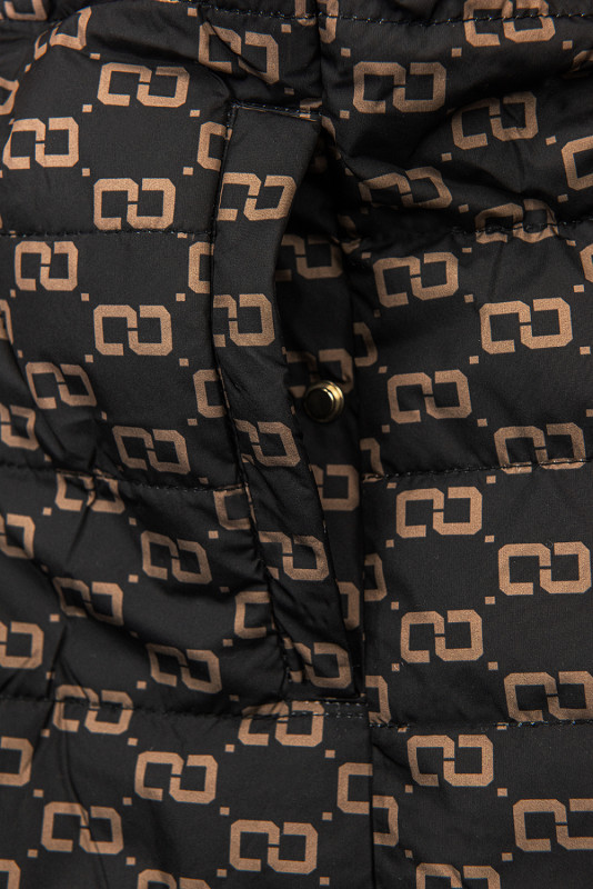 Frühlings-Wendeparka schwarz