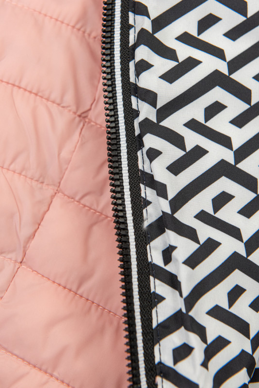 Beidseitig tragbare Übergangsjacke pink