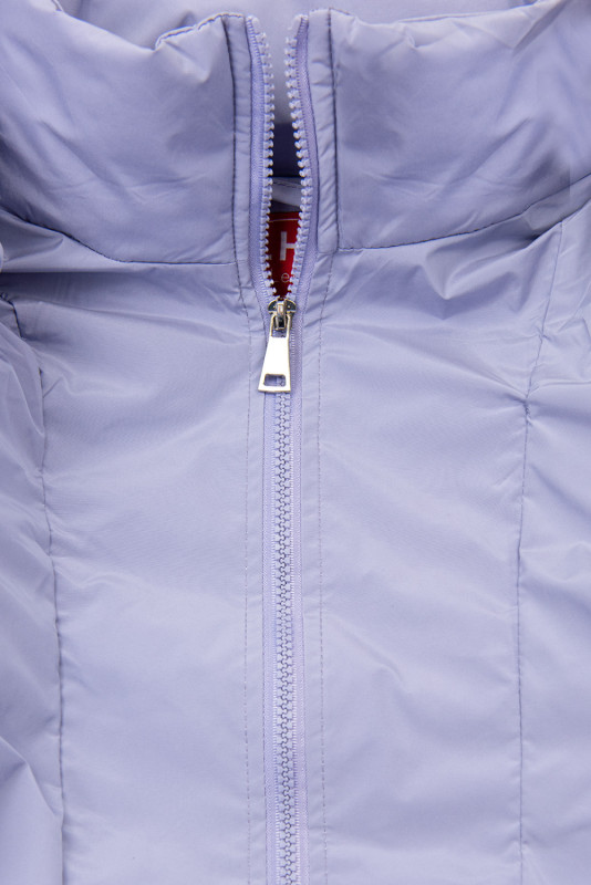 Steppweste mit Kapuze Lila