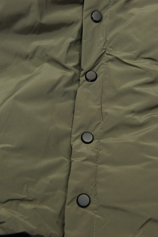 Extra lang Wintermantel olive