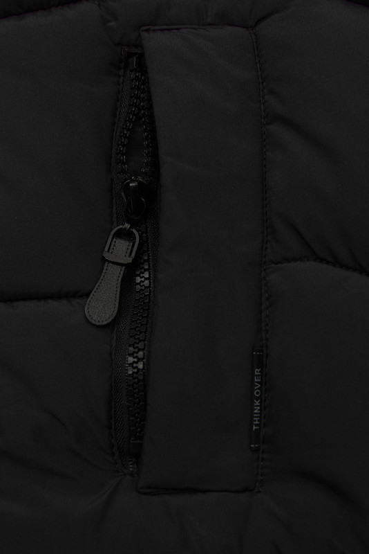 Winterjacke mit Kapuze EVEREST Schwarz