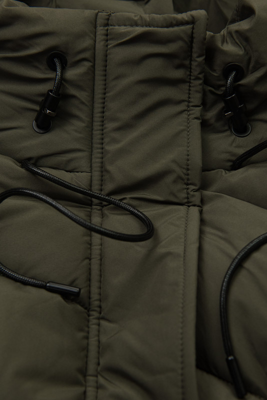 Winterjacke mit Kapuze EVEREST Khaki