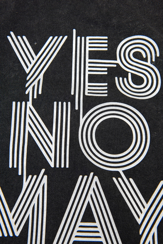 Tunikashirt mit Print YES NO pink