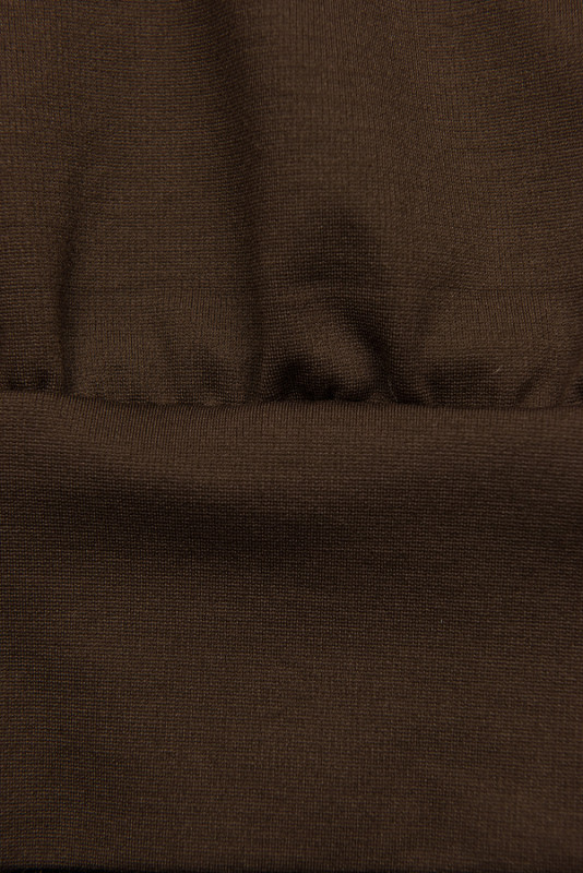 Sweatshirtkleid mit Spitze Braun