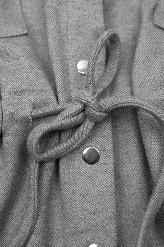 Warmes Hemdkleid Grau