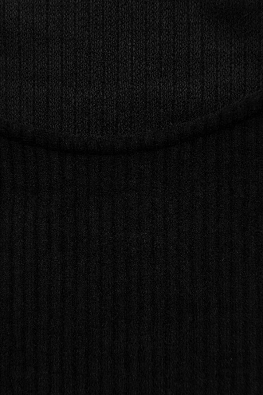 Midikleid mit Spitze Schwarz