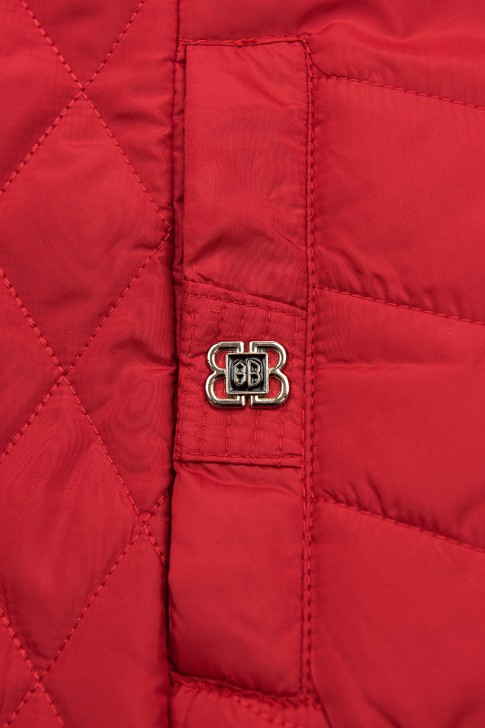 Weste mit Kapuze Rot