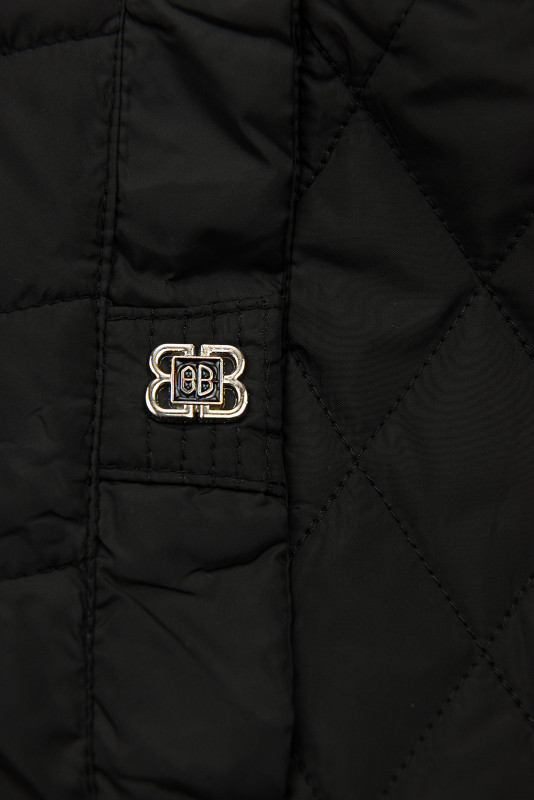 Weste mit Kapuze Schwarz