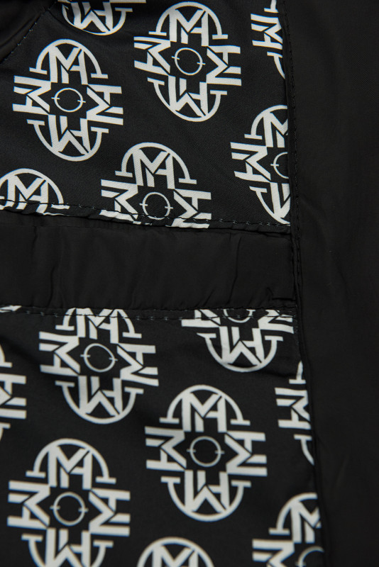 Weste mit Kapuze Schwarz