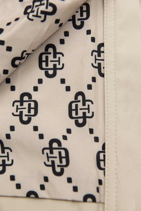 Zweireihiger Trenchcoat Ecru