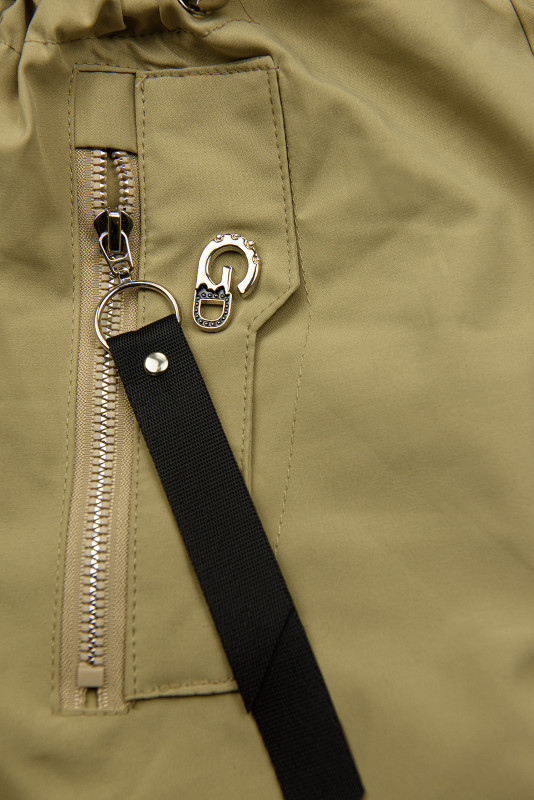 Trenchcoat mit kariertem Futter, dark beige