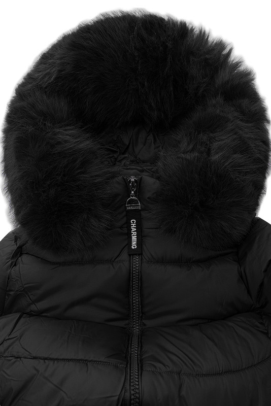 Wintergesteppte Jacke ICE Schwarz