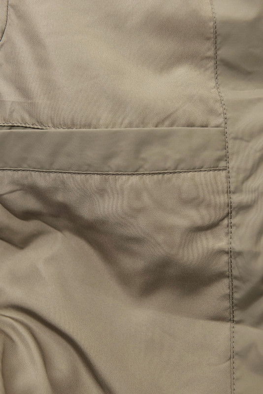 Elegante Winterjacke mit Kunstfell, Beige