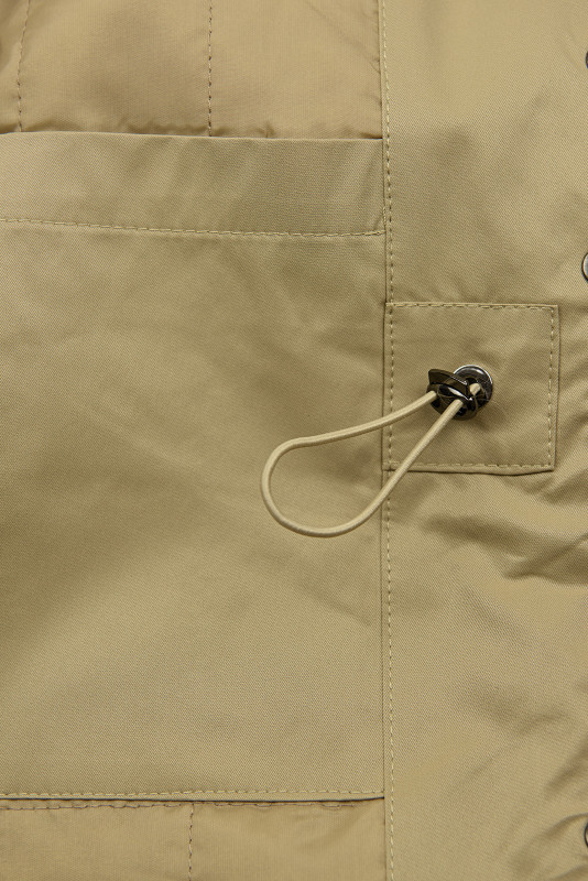 Übergangsjacke/Mantel mit Kapuze, Beige