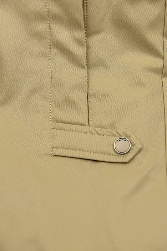 Übergangsjacke/Mantel mit Kapuze, Beige