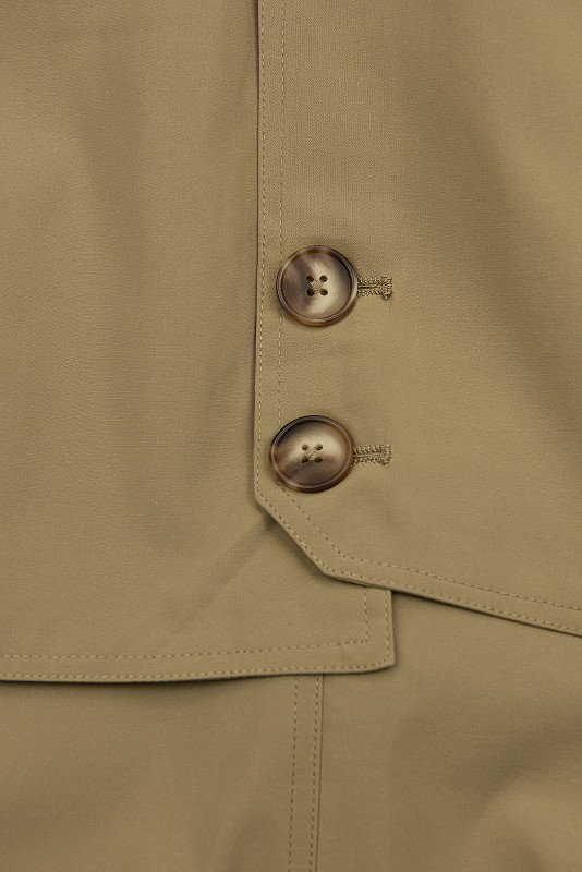 Mocca Trenchcoat mit Taillengürtel