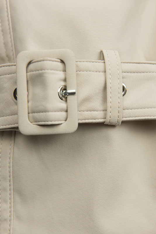 Ecru Trenchcoat mit Taillengürtel