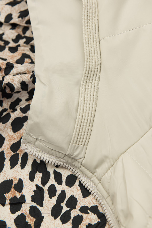 Wendejacke Beige/Leopardenmuster