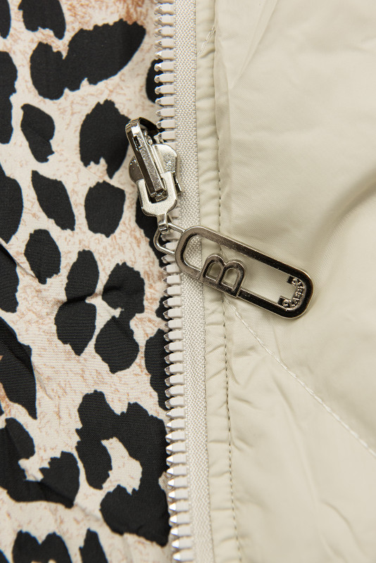 Wendejacke Beige/Leopardenmuster