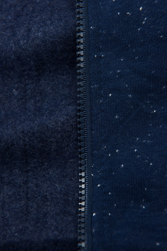 Sweatjacke dunkelblau-meliert