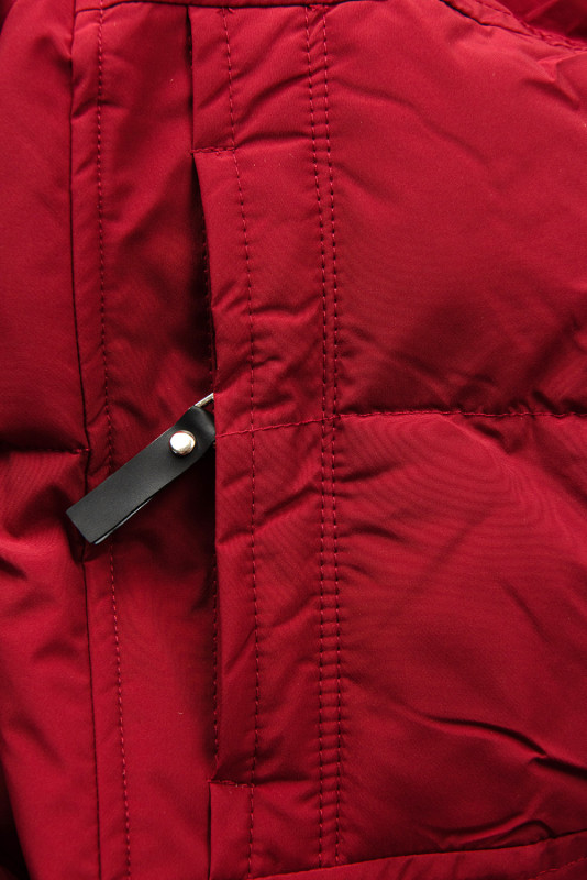 Winterjacke mit Kordel Rot