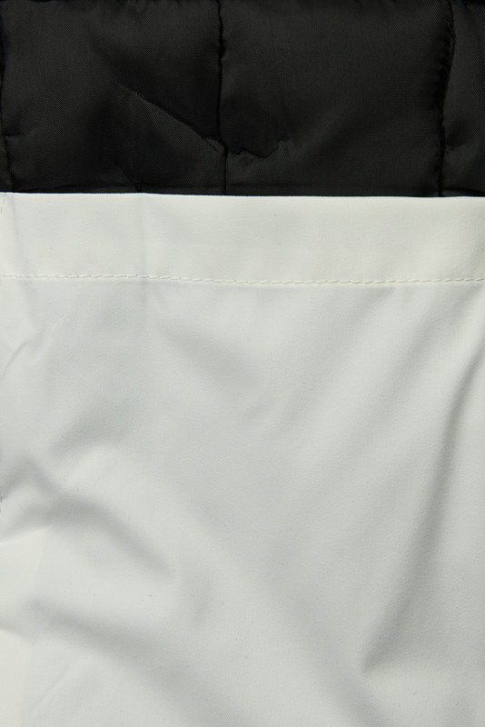 Langer Damen-Winterparka mit verstellbarer Taille Weiß